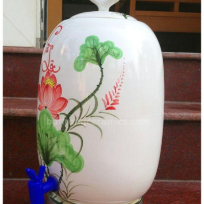 BÌNH NƯỚC VẼ SEN 7L,10L