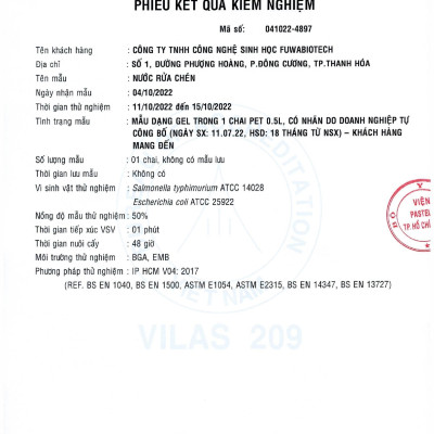 Nước rửa chén hữu cơ enzyme sinh học dứa Fuwa3e 3.8L 