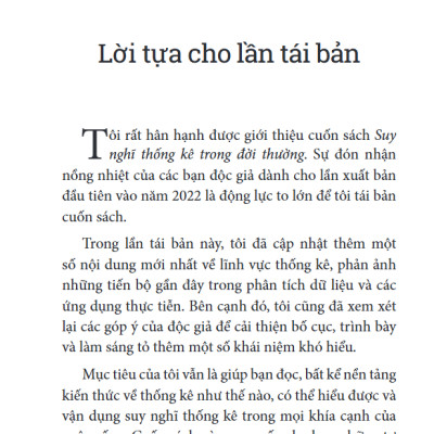 Sách - Suy Nghĩ Thống Kê Trong Đời Thường