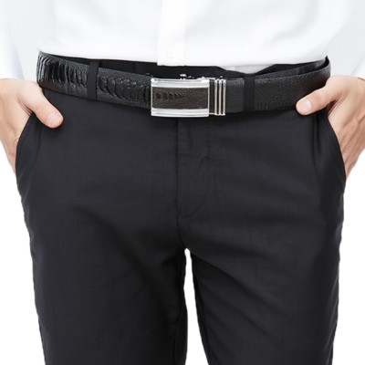 Thắt lưng nam da đà điểu Huy Hoàng da hột 4P màu đen, nâu đất, vàng bò, nâu đỏ HC4433-34-35-36