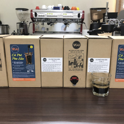 Cà phê pha sẵn YGU 01, Cold Brew Cafe, hộp 2 Kg
