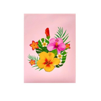 Thiệp 3D Pop Up Chim Ruồi & Hoa Nhiệt Đới – Thiệp Hoa Chúc Mừng, Sinh Nhật, Lãng Mạn, F38