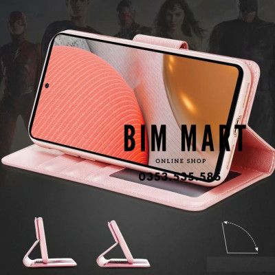 Bao da dạng ví dành cho OPPO Reno7 5G chính hãng Hanman có quai cài - Hàng nhập khẩu