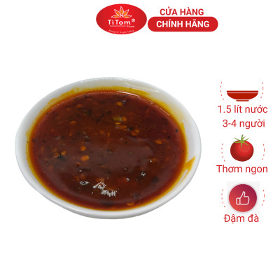 Xốt lẩu thái Titom gói 100g gia vị hoàn chỉnh dùng nấu lẩu thái mì chua cay
