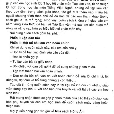Dàn Bài Tập Làm Văn 3 (Dùng Chung Cho Các Bộ SGK Hiện Hành) _HA