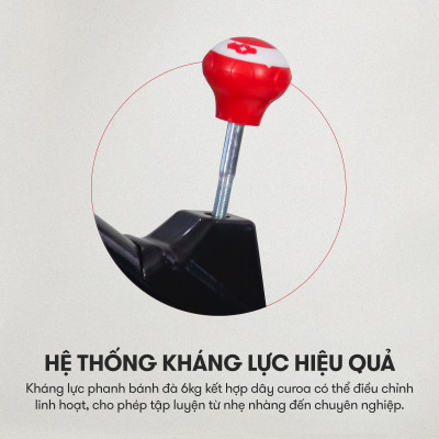 Xe đạp tập thể dục tại nhà Kingsport BK-5806, tích hợp đồng hồ thông minh đo nhịp tim và các thông số khi tập luyện, cân nặng phù hợp từ dưới 70-75kg