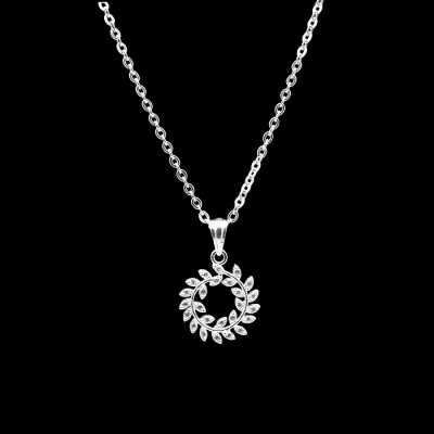 Dây Và Mặt Dây Chuyền Nữ - Vòng Nguyệt Quế - ( Hàng Chính Hãng ) Bạc Hiểu Minh DMD445