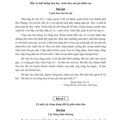 Tuyển Chọn Những Bài Văn Miêu Tả 5 _ML