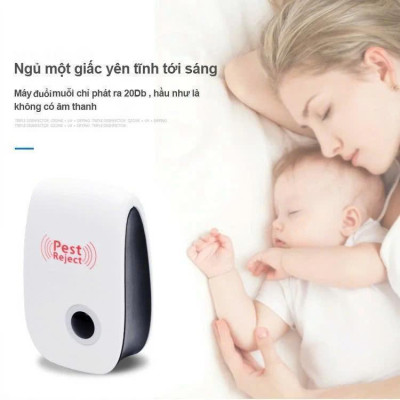 Máy đuổi côn trùng bằng sóng siêu âm.Máy đuổi ruồi muỗi. Máy đuổi chuột, đuổi muỗi, thiết bị đuổi côn trùng Pest Reject Đèn Bắt Muỗi