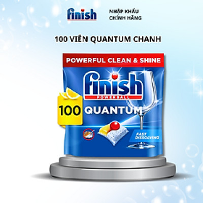 Combo 2 gói viên rửa bát finish quantum  60 viên dùng cho máy rửa bát