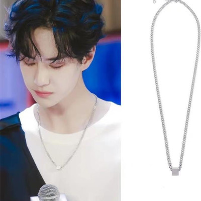 Vòng cổ titan khối hộp xu hướng thời trang giới trẻ