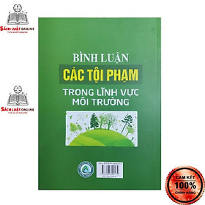 Sách - Bình luận các tội phạm trong lĩnh vực môi trường