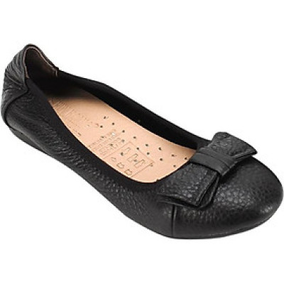 Giày Nữ Búp Bê Da Bò Huy Hoàng HT7906 - Đen