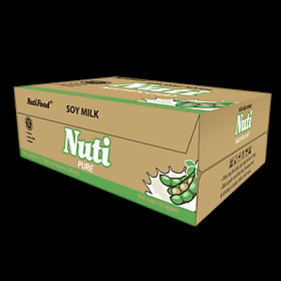 Thùng 36 Hộp Sữa đậu nành Nuti Nguyên Chất Hộp 200ml TU.NSDN02TI NUTIFOOD