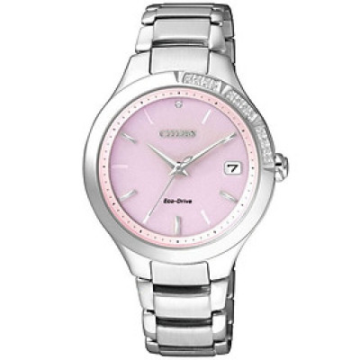 Đồng Hồ Nữ Citizen Đính Đá Swarovski Dây Thép Không Gỉ EO1150-59W - Mặt Hồng (Sapphire)
