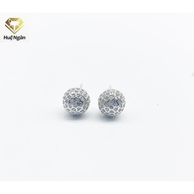 Bông tai bạc Ý 925 Huệ Ngân - Nụ tròn xinh xắn RYE140125