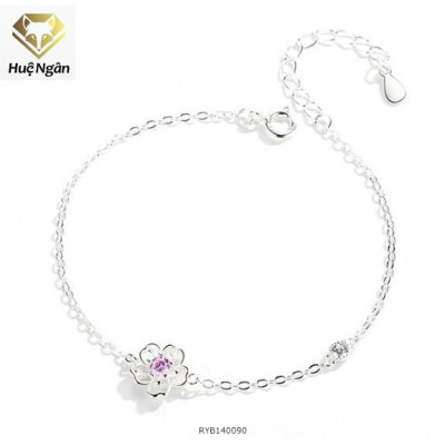 Lắc tay bạc 925 Huệ Ngân - Hoa anh đào RYB140090
