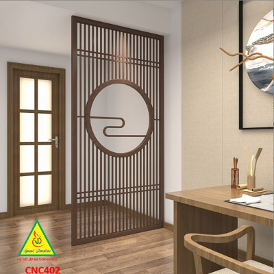 Vách ngăn CNC cho phòng khách, nhà bếp, nhà hàng, spa CNC402 - Nội thất lắp ráp Viendong Adv