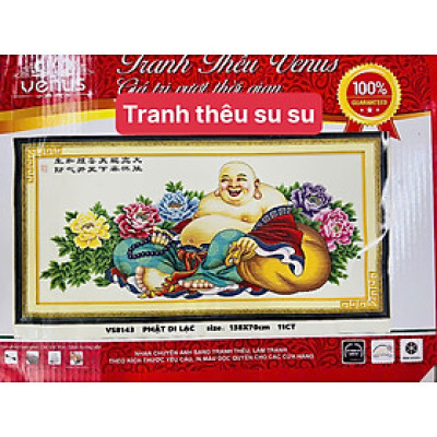 Tranh thêu Phật di lặc vs8143, kt 138 x 70 cm