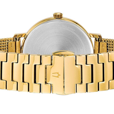 Đồng Hồ Nữ Bulova Dây Thép Không Gỉ 97M115 - Mặt Vàng