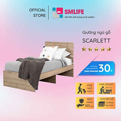 Giường ngủ bằng gỗ cho bé phong cách hiện đại SMLIFE Scarlett