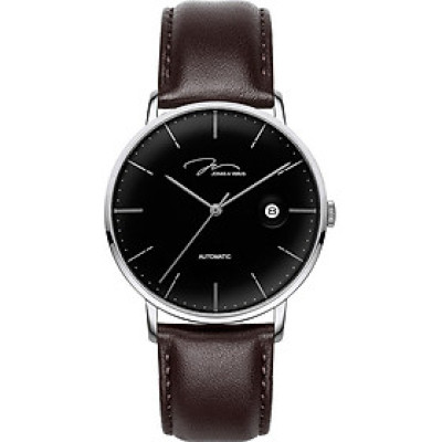 Đồng hồ đeo tay Nam hiệu JONAS & VERUS Y01545-A0.WWBLZ, Máy Cơ (Automatic), Kính mo tráng sapphire hạn chế trầy xước, Dây da Italy