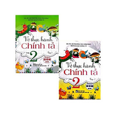 Sách - Vở Thực Hành Chính Tả Lớp 2 - Combo 2 Tập - Dùng Chung Các Bộ SGK Hiện Hành - Hồng Ân
