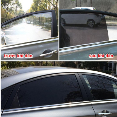 Màng dán tĩnh điện che nắng cửa kính ô tô (2 miếng)