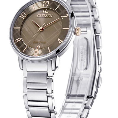 Đồng Hồ Nữ Citizen Dây Thép Không Gỉ EM0526-88X - Mặt Vàng