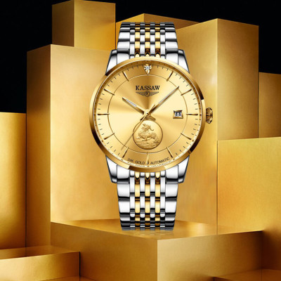 Đồng hồ nam chính hãng KASSAW K666-1 (Mạ vàng 24k)