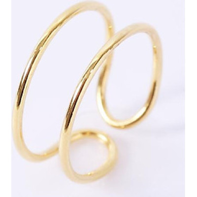 Nhẫn bạc nữ cá tính hai đai hở Gix Jewel N44