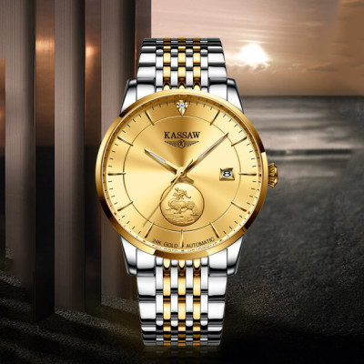 Đồng hồ nam chính hãng KASSAW K666-1 (Mạ vàng 24k)