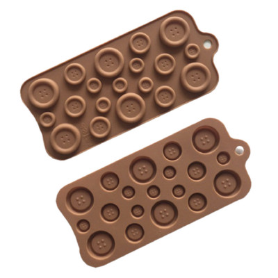 Khuôn silicon làm rau câu, socola, kẹo dẻo hình nút áo – Mã số 1114