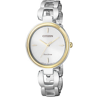 Đồng Hồ Nữ Citizen Dây Thép Không Gỉ EM0424-88A - Mặt Trắng (Sapphire)