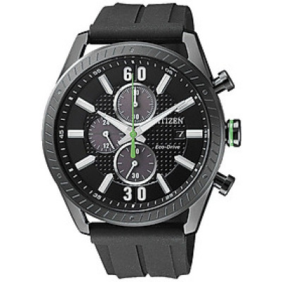 Đồng Hồ Nam Citizen Dây Cao Su CA0667-12E - Mặt Đen