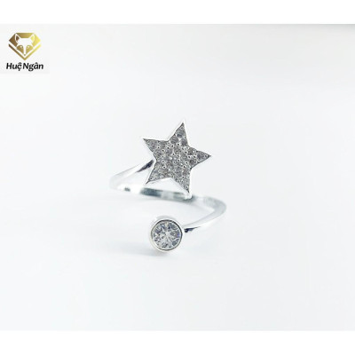 Nhẫn bạc 925 Huệ Ngân - Ngôi sao may mắn free size S160016