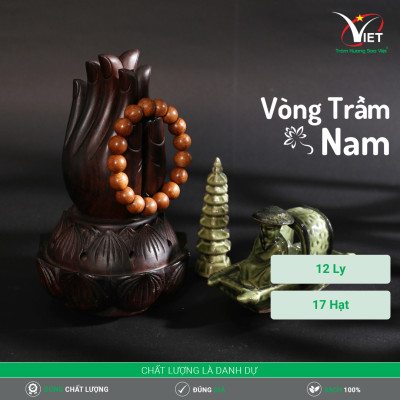 Vòng Trầm Thiên Nhiên - Màu Chocolate Độc Đáo - Mẫu Nam