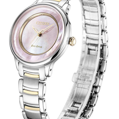 Đồng Hồ Nữ Citizen Dây Thép Không Gỉ EM0384-56D - Mặt Xà Cừ (Sapphire)