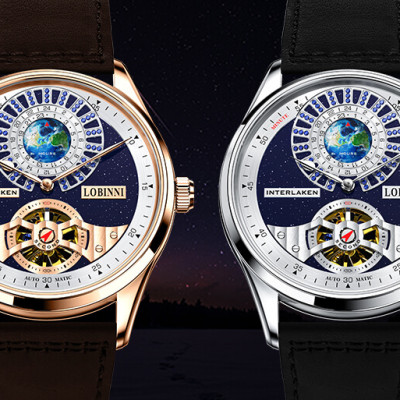 Đồng Hồ Nam LOBINNI No.16038-1 Chính Hãng Fullbox BH 24T Chịu Nước 50m Kính Chống Xước Dây Da Cao Cấp (Máy Cơ Tự Động)