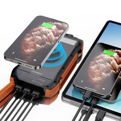 Pin Sạc Dự Phòng Choetech B657 Năng Lượng Mặt Trời công suất 20W dung lượng 20.000mAh (Hàng chính hãng)