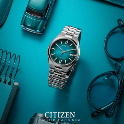 Đồng Hồ Nam Citizen Tsuyosa Dây Thép Không Gỉ Máy Cơ-Automatic NJ0151-88X - Mặt Xanh (Sapphire)