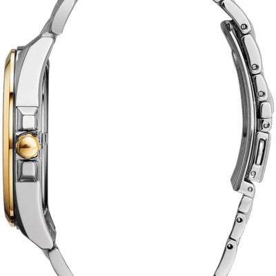 Đồng Hồ Nam Citizen Đính Kim Cương Dây Kim Loại Máy Eco-Drive BM7107-50E - Mặt Đen (Sapphire)