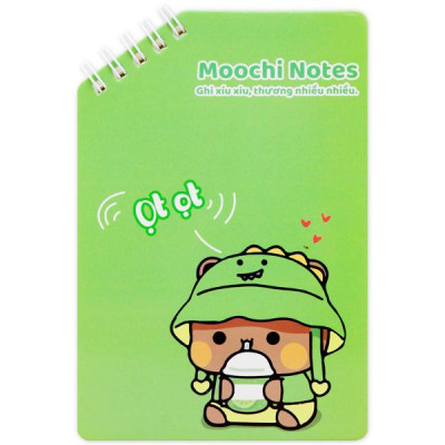 Sổ Lò Xo Moochi Notes A6 - Kẻ Ngang - 160 Trang 80gsm - The Sun 04