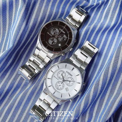 Đồng Hồ Nam Citizen Dây Thép Không Gỉ AT2360-59A - Mặt Trắng (Sapphire)