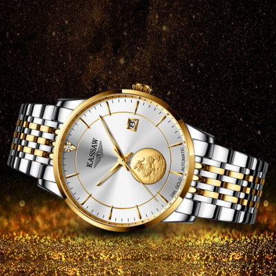 Đồng hồ nam chính hãng KASSAW K666-2 (Mạ vàng 24k)