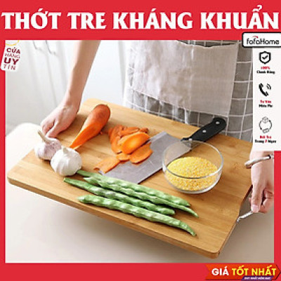 Thớt Tre Tự Nhiên Cao Cao Cấp Kháng Khuẩn Chống Nấm Mốc Tiện Dụng Có Quai Treo Tiện Lợi