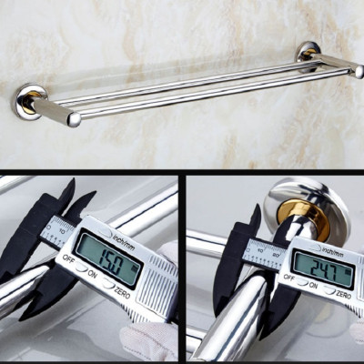 Thanh Đôi Treo Khăn Nhà Tắm Bằng Inox 304 Không Gỉ Bắt Ốc - Chính Hãng 