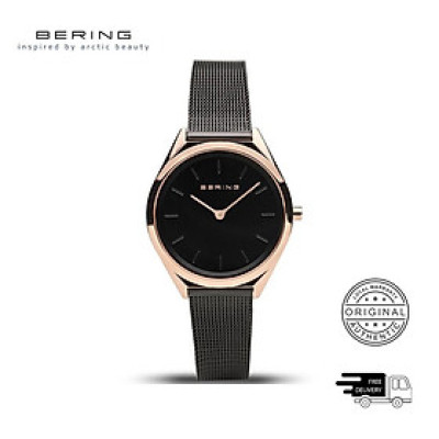 Đồng Hồ Unisex Bering Ultra Slim Polaris Màu Đen 17031-166
