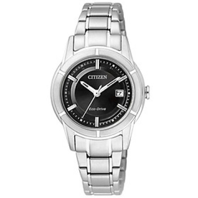 Đồng Hồ Nữ Citizen Dây Thép Không Gỉ FE1030-50E - Mặt Đen