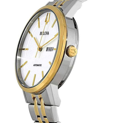 Đồng Hồ Nam Bulova Dây Thép Không Gỉ 98C130 - Mặt Trắng